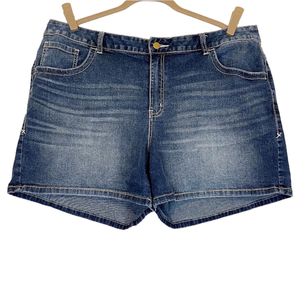 Lane Bryant Venezia Denim Blue Jean Shorts